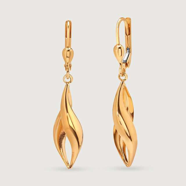 Sculpted Aura 18KT Hoop Earrings,,hi-res image number null