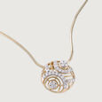 Classic Retro Gold & Diamond Pendant,,hi-res view 4