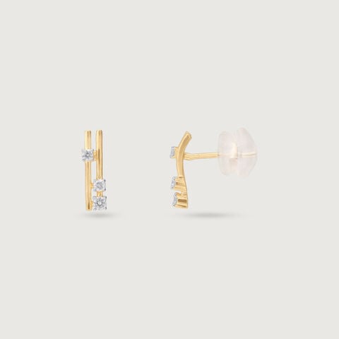Chic Ladder Diamond Earrings
