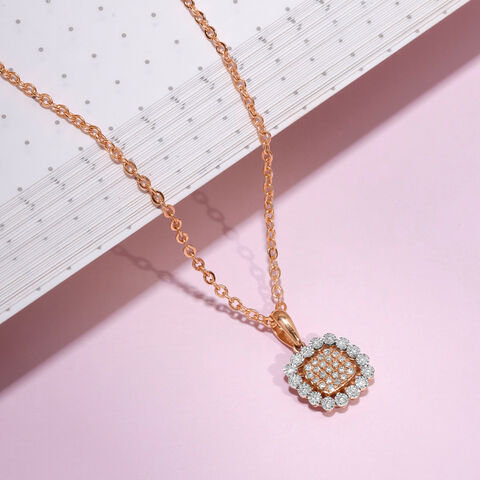Lustrous Grace Diamond Pendant