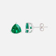 Lush Green Silver Stud Earrings,,hi-res view 4