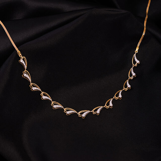Glam Garden 14 Kt Gold and Diamond Necklace,,hi-res image number null