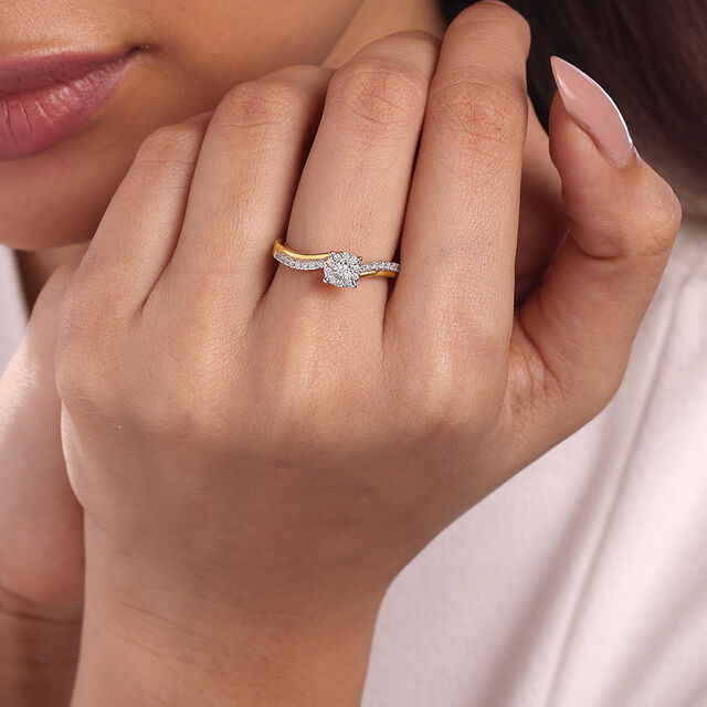 Forever Linked Gold & Diamond Finger Ring,,hi-res image number null