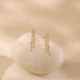 Playful Linear Diamond Drop Earrings,,hi-res view 1
