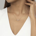Kollam Sparkle Gold and Diamond Necklace,,hi-res view 2