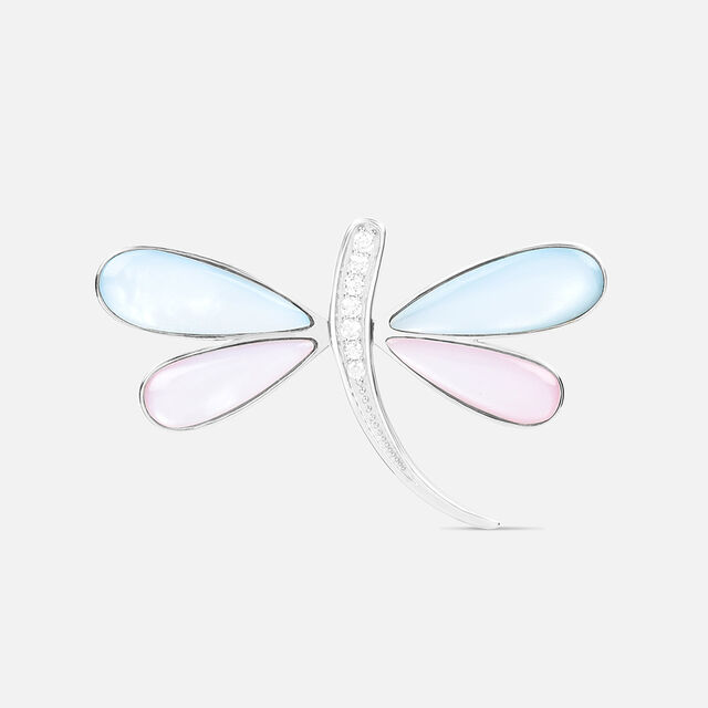 Ethereal Dragonfly Silver Brooch,,hi-res image number null