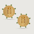 Majestic Shine Gold Stud Earrings,,hi-res view 4