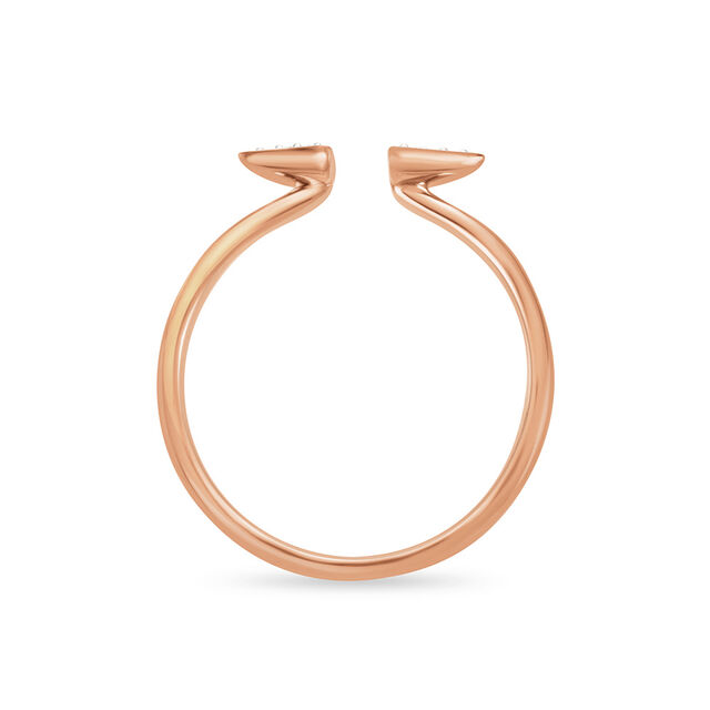 18kt Rose Gold Triangular Ring,,hi-res image number null