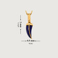 Sparkling Adventure 18KT Lapis Lazuli Tusk Pendant,,hi-res view 5