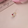 Ruby Love Diamond & Gold Ear Cuff,,hi-res view 2