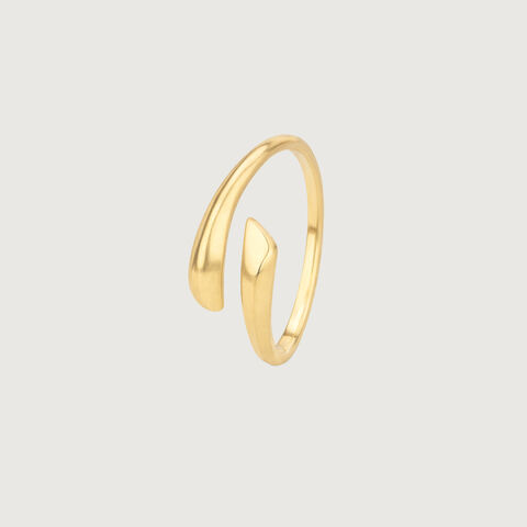 Sleek Overlap Gold Ring