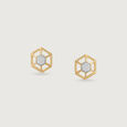 Hive Spark Diamond Stud Earrings,,hi-res view 3