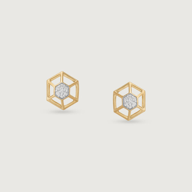 Hive Spark Diamond Stud Earrings,,hi-res image number null