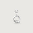 Contemporary Initial Q Silver Charm,,hi-res view 3