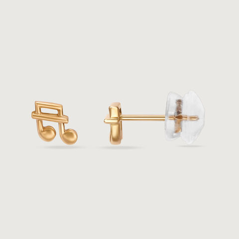 Sonata Sparkle 14KT Gold Stud Earrings