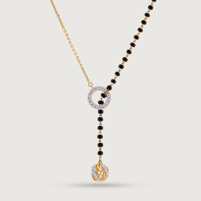 Timeless Glow Gold & Diamond Mangalsutra,,hi-res image number null