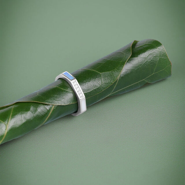 Playful Geometric Opal Silver Ring,,hi-res image number null