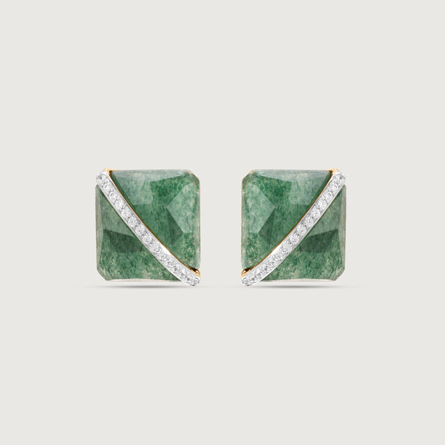 Royal Glow Quartz Stud Earrings,,hi-res image number null