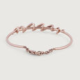 Twisted Blend Diamond & Gold Bangle,,hi-res view 4