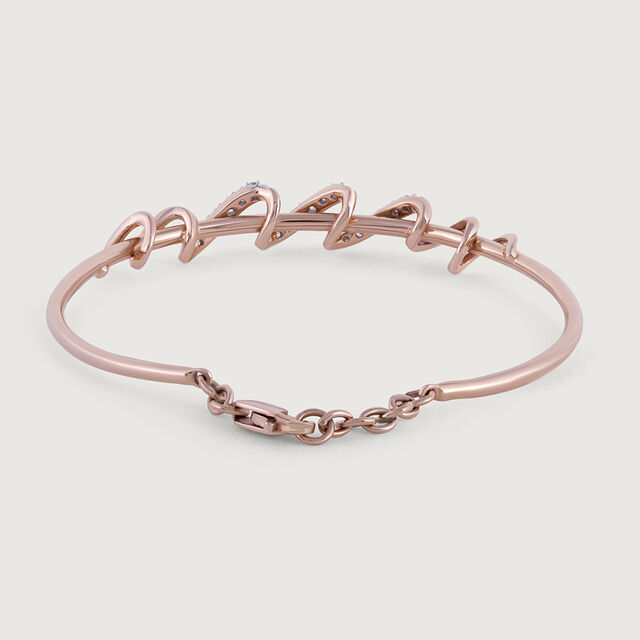 Twisted Blend Diamond & Gold Bangle,,hi-res image number null