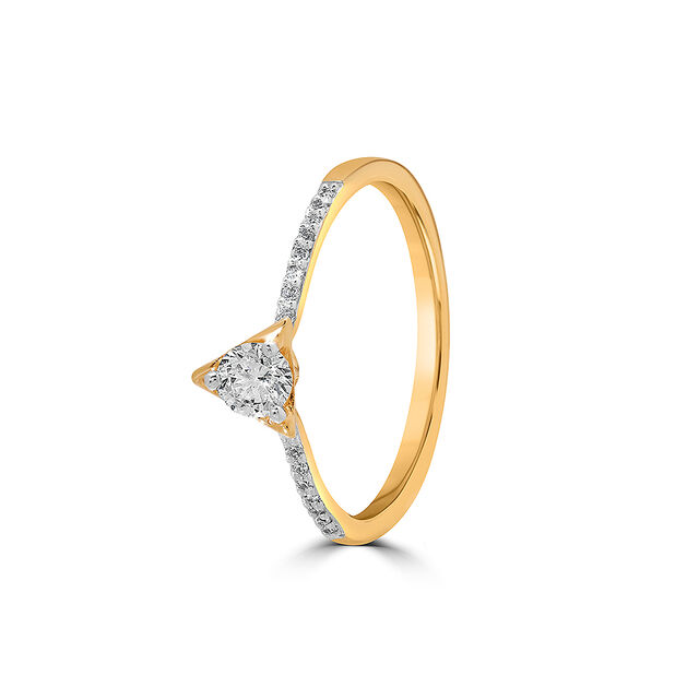 Heartstrings Solitaire Finger Ring,,hi-res image number null