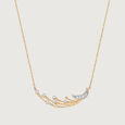 Crescent Comet's Glimmer 14KT Diamond Necklace,,hi-res view 3