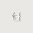 Star Frame Silver Cufflinks,,hi-res view 5