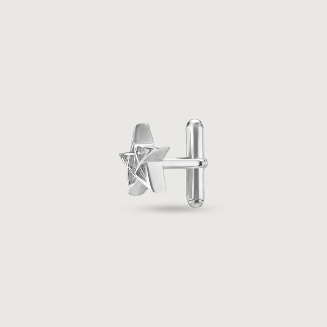 Star Frame Silver Cufflinks,,hi-res image number null