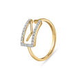 14 KT Unique Yellow gold and Diamond Ring,,hi-res view 1