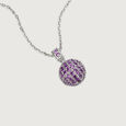 Amethyst Splendour Silver Pendant for Women,,hi-res view 3