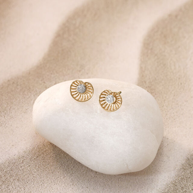 Radiant Rhythm Diamond Stud Earrings,,hi-res image number null