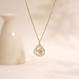 Fluid Bloom Diamond Pendant,,hi-res view 1