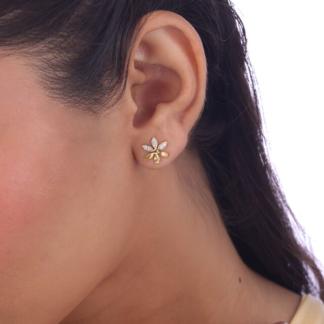 Light Buzz Diamond Stud Earrings,,hi-res image number null