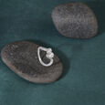 Soft Twin Curve Silver Ring,,hi-res view 1