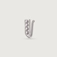 Playful Lattice Silver Nose Pin,,hi-res view 3