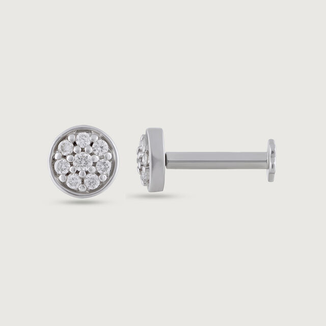 Sparkling Diva Gold & Diamond Stud Earrings,,hi-res image number null