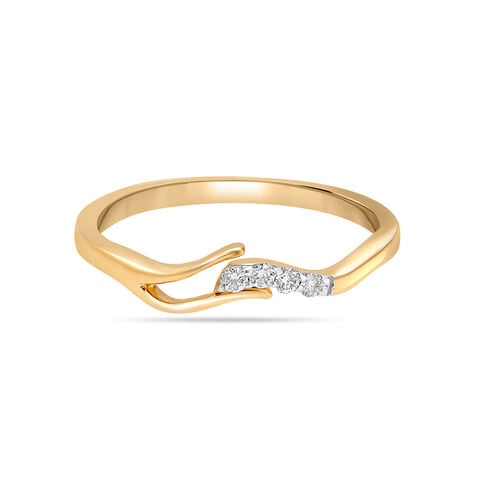 14KT Yellow Gold Glinting Twigs Diamond Ring