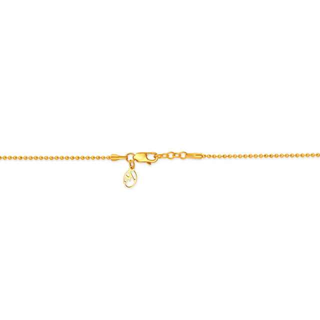 18KT Yellow Gold Dainty Beaded Gold Chain,,hi-res view 2