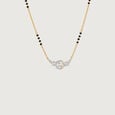 Graceful Flourishing Diamond Mangalsutra,,hi-res view 3