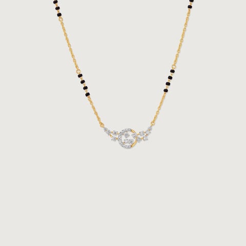 Graceful Flourishing Diamond Mangalsutra