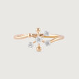 Groovy Glow Gold & Diamond Finger Ring,,hi-res view 3