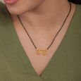 Timeless Grace 22 Kt Gold Vati Mangalsutra,,hi-res view 2