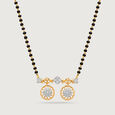 Traditional Grace 18 Kt Gold and Diamond Vati Mangalsutra,,hi-res view 3