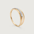 Twined Radiance 14 Kt Gold & Diamond Ring,,hi-res view 4