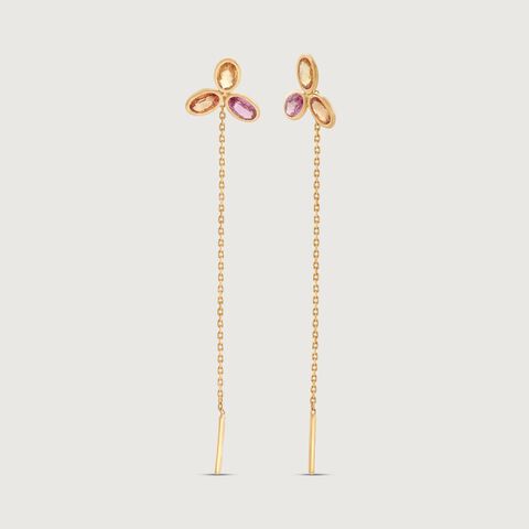 Twinkle Trail Sapphire Drop Earrings