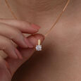 Dual Tone Gold & Diamond Pendant,,hi-res view 2