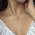 Webbed Sphere Gold Pendant,,hi-res view 2