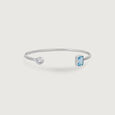 Gleam Duo Silver Bangle,,hi-res view 3