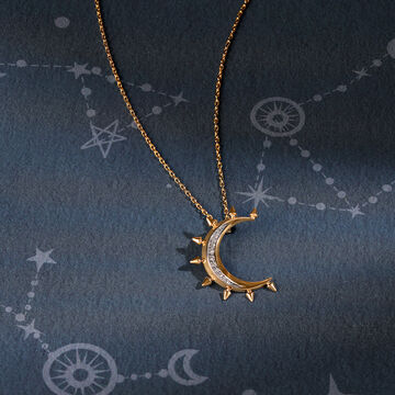 14KT Astral Union Diamond Pendant