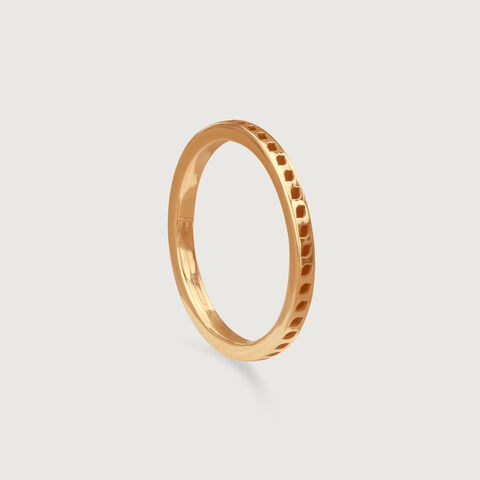 Grid Pop Gold Ring